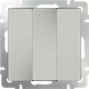 WL03-SW-3G-ivory Выключатель трехклавишный, слоновая кость (уп.10шт.) Werkel™ a033750-1 - фото 609933