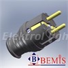 BEM 11-101 Econom Вилка кабельная каучуковая 220В 16А с з/к, IP44, чёрная ВЫВЕДЕНА ИЗ АССОРТИМЕНТА BEM 11-101 - фото 610138