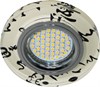 28586 8445-2 15LED*2835 SMD MR16 50W G5.3, черный-белый, серебро Светильник встр. (уп.10/50шт.) 28586-1 - фото 610220