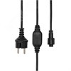 315-000 Шнур питания для уличных гирлянд 230В, 3А, черный каучук, IP67 Neon-Night 315-000 - фото 610240