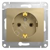 GSL000443 Glossa Розетка 1 гнездо с заземлением, титан, механизм (уп.20шт.) Systeme Electric (Россия) GSL000443 - фото 610293