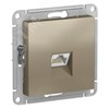 ATN000583 AtlasDesign Механизм розетки компьютерной RJ45 Cat.5e, шампань (уп.10шт.) Systeme Electric (Россия) ATN000583 - фото 610796
