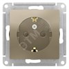 ATN000583 AtlasDesign Механизм розетки компьютерной RJ45 Cat.5e, шампань (уп.10шт.) Systeme Electric (Россия) ATN000583 - фото 610797