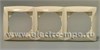 000203 ДУЭТ Рамка, 3 места, бежевая (уп.15шт.) Schneider Electric WDE000203 - фото 610825