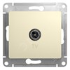 GSL000291 Glossa Розетка TV 1дБ 1 гнездо, бежевая, механизм (уп.10шт.) Schneider Electric GSL000291 - фото 610911