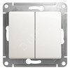 GSL000665 Glossa Двухклавишный переключатель (сх.6+6), перламутр (уп.20шт.) Schneider Electric GSL000665 - фото 610950