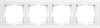 W0041801/WL04-Frame-04-white Stark Рамка на 4 поста белая (уп.10шт.) Werkel™ a028924 - фото 610985