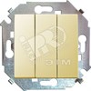 1591391-031 S15 Механизм выключателя трехклавишного (сх.1+1+1), слоновая кость (уп.18шт.) Simon Electric 1591391-031 - фото 611265