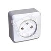 PA 16-001B ЭТЮД Розетка 1 гнездо без заземления, белая (уп.25шт.) Systeme Electric (Россия) PA16-001B - фото 611468
