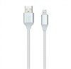 ik-512ssbox white Дата-кабель USB-A штекер-8pin штекер APLLE, индикация заряда, белый, Smartbuy 4690626066939 - фото 611496
