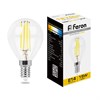 38249 LB-515 (15W) 230V E14 2700K G45 Filament Лампа светодиодная (уп.10/100шт.) FERON (Китай) 38249 - фото 611661