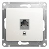 GSL000681K Glossa Механизм розетки компьютерной RJ45 Cat. 5e 1 гнездо, перламутр (уп.10шт.) Schneider Electric GSL000681K - фото 611753