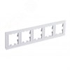 ATN330105 AtlasDesign Nature Рамка 5 постов, органическое стекло матовое белая Schneider Electric ATN330105 - фото 611931
