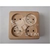 PA 16-205D ЭТЮД Розетка 4 гнезда без заземления сосна (уп.7шт.) Schneider Electric PA16-205D - фото 612167