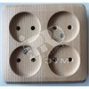 PA 16-205D ЭТЮД Розетка 4 гнезда без заземления сосна (уп.7шт.) Schneider Electric PA16-205D - фото 612168