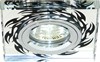 18871 8115-2 MR16 50W 12V G5.3 серебро-черный рисунок Светильник встраиваемый (уп.10/50шт.) FERON 8115-2 серебро-черный рис - фото 612204