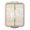 451500 Aqua-TOP Выключатель двухклавишный бежевый IP44 (уп.10шт.) Schneider Electric ВЫВЕДЕН ИЗ АССОРТИМЕТА 451500 - фото 612269