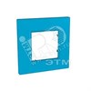 MGU4.702.26 РАМКА QUADRO 1 МЕСТО ГОЛУБИКА (уп.5шт.) UNICA MGU4.702.26 - фото 612391