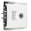 W1181301 Розетка ТВ+Ethernet RJ-45 cat.6, белая (уп.10шт.) Werkel™ a056109-1 - фото 612400