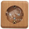 PA 16-004T ЭТЮД Розетка 1 гнездо с заземлением и шторками бук  Schneider Electric PA16-004T - фото 612444