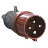 PSR02-032-4 ССИ-024 3Р+РЕ 32А 380-415В IP44 Вилка переносная (уп.10шт.) IEK® PSR02-032-4 - фото 612469