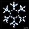 26805 LT001 световая фигура "снежинка", 2м LED белый+синий, 24 LED/1м,  31*31см 26805 - фото 612482