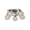 875/5PF-Darkchrome Люстра потолочная, черный+хром, белый, 5х60W E27 IDlamp (Италия) 875/5PF-Darkchrome - фото 612755