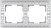 WL07-Frame-02 Antic Рамка на 2 поста, жемчужная (уп.10шт.) Werkel™ ВЫВЕДЕНА ИЗ АССОРТИМЕНТА a031783-1 - фото 612869