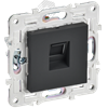 SK-K10-1-K53 Skandy Механизм розетки компьютерной RJ45 Cat.5e, графит (уп.10шт.) IEK® (Китай) SK-K10-1-K53 - фото 612891