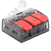plc-smk-221-413 PROxima Клемма монтажная 3х0,14-4мм² (для многопроволочной жилы) (уп.100шт) EKF (Китай) plc-smk-221-413 - фото 612914