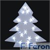 26726 LT028 белый Световая фигура на батарейках 2*АА, 15LED, IP20 (уп.12шт.) FERON 26726 - фото 613307