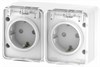 ATN540126 AtlasDesign Profi54 Розетка 2 гнезда с заземлением, шторкамии и крышкой IP54, белый (уп.6шт.) Systeme Electric (Россия) ATN540126 - фото 613364