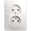 GSL000120 Glossa Розетка двойная без заземления, белая, в сборе (уп.15шт.) Systeme Electric (Россия) GSL000120 - фото 613376