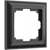 WL14-Frame-01 Fiore Рамка на 1 пост черный матовый (уп.10шт.) Werkel™ a038841 - фото 613485