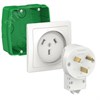 BLNSK013231 Blanca Комплект (монтажная коробка + розетка + вилка) силовой для плит 2К+З, 32А, 250В белая (уп.6шт.) Systeme Electric (Россия) BLNSK013231 - фото 613608