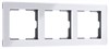 W0032701 Acrylic Рамка на 3 поста, белый (уп.10шт.) Werkel™ a059315-1 - фото 613651