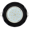 FP53RCECH Ecola GX53 H4 5313 Glass Стекло Круг с вогнутыми гранями черный хром-черный 38x126 (к+) Светильник встраиваемый (уп.10/30шт.) FP53RCECH - фото 613939