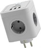 RM-043 WHITE 220В 16А 4000Вт прямое вкл., 4гн. с з/к +3 USB 5В 3.1А Сетевой фильтр RITMIX 4610121107531 - фото 613960