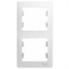 GSL000106 Glossa Рамка вертикальная, 2 поста, белая (уп.30шт) Schneider Electric GSL000106 - фото 614198