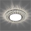 40504 CD4037 с драйвером в комплекте 20LED*2835 SMD 4000K, 15W GX53, без лампы, прозрачный, хром Светильник встраиваемый (уп.10/50шт.) FERON (Китай) 40504 - фото 614369