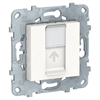NU541118 Unica new Механизм розетки компьютерной RJ45 Cat. 5e, белая (уп.4шт.) Schneider Electric NU541118 - фото 614374