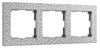 W0032406 Hammer Рамка на 3 поста серебряная (уп.10шт.) Werkel™ a052520-1 - фото 614404
