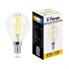 38013 LB-511 (11W) 230V E14 2700K G45 Filament Лампа светодиодная (уп.10/100шт.) FERON (Китай) 38013-1 - фото 614538