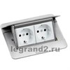 54011 DLP/Mosaic Выдвижной розеточный блок, неукомплектованный, IP40, 4 модуля, алюминий Legrand 054011 - фото 614566