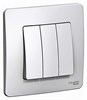 BLNVS100501 Blanca Трехклавишный выключатель (сх.1+1+1), белый (уп.10шт) Systeme Electric (Россия) BLNVS100501 - фото 614943