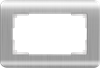 W0082106/WL12-Frame-01-DBL Stream Рамка для двойной розетки, серебряная (уп.10шт.) Werkel™ a051282-1 - фото 615347