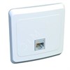 TELC-001B ЭТЮД Телефонная розетка 1 гнездо RJ11, белая (уп10шт.) Schneider Electric TELC-001B - фото 615380