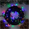 187242 Гирлянда «Нить» 10 м, IP44, УМС, тёмная нить, 100 LED, свечение мульт и, 220 В Luazon Lighting 187242 - фото 615445