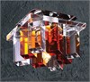 369368 NT09 216 хром/прозрачно-янтарный Светильник встраиваемый IP20 G9 40W 220V CARAMEL 2 NOVOTECH 369368 NT09 216 - фото 615547