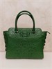  Сумка из кожи крокодила Premium Coods зеленый 689424 - фото 615581